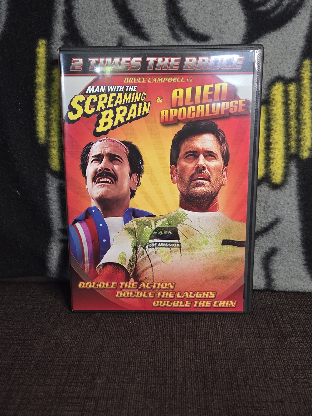 2 Times The Bruce: Man With The Screaming Brain & Alien Apocalypse DVD